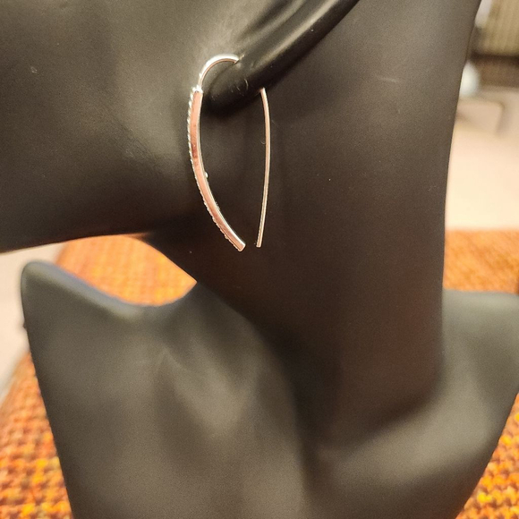 And Now This Silver Plated Crystal Earring Set - Picture 8 of 10